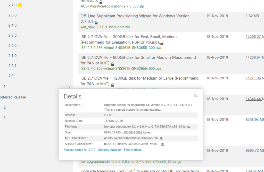 Upgrade Cisco ISE 2 Node Deployment from 2.4 to 2.7 via GUI